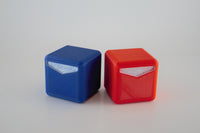 Beat Saber Inspired Cube Note Blocks, Set of Two (One of Each Color)